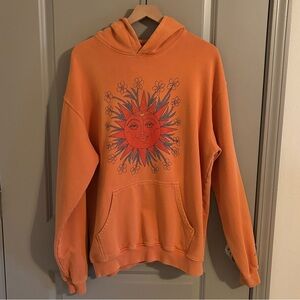 Camp High Orange Positive Psychic Energy Oversized Pullover Hoodie Sweatshirt